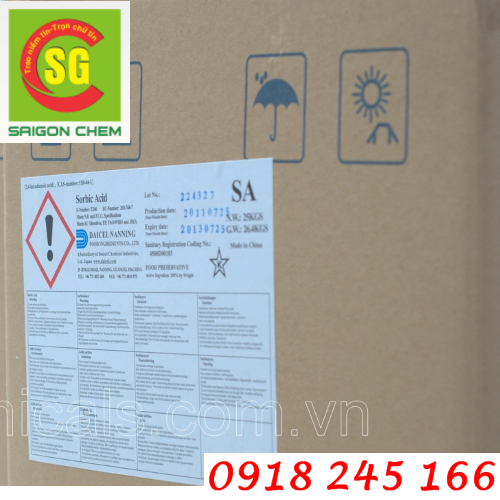 chất bảo quản thực phẩm Acid Sorbic