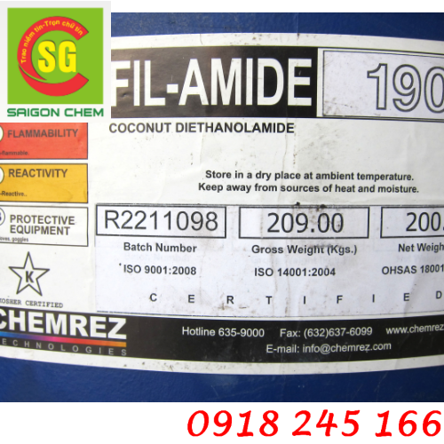 Hóa chất CDE ( Coconut Oil Acid Diethanolamine )